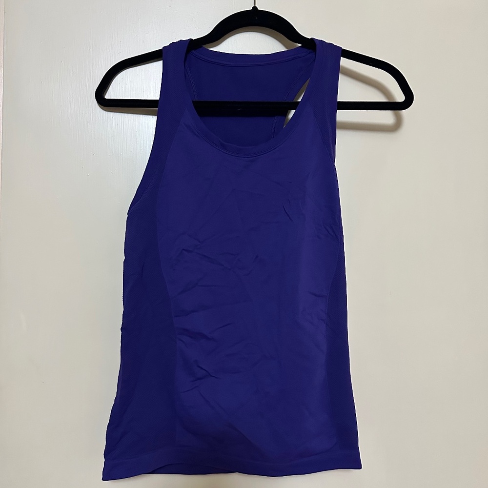 Sweaty Betty Athlete Seamless Racerback/Workout Tank, Small in Celestial Purple